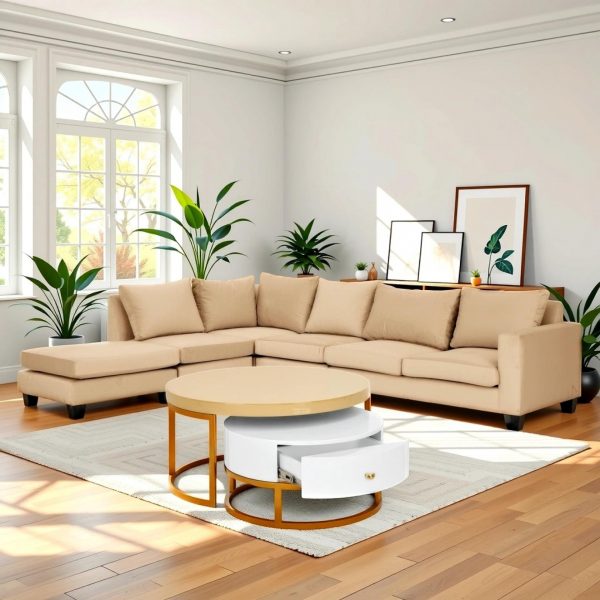Belabo L Shaped Couch - Image 5