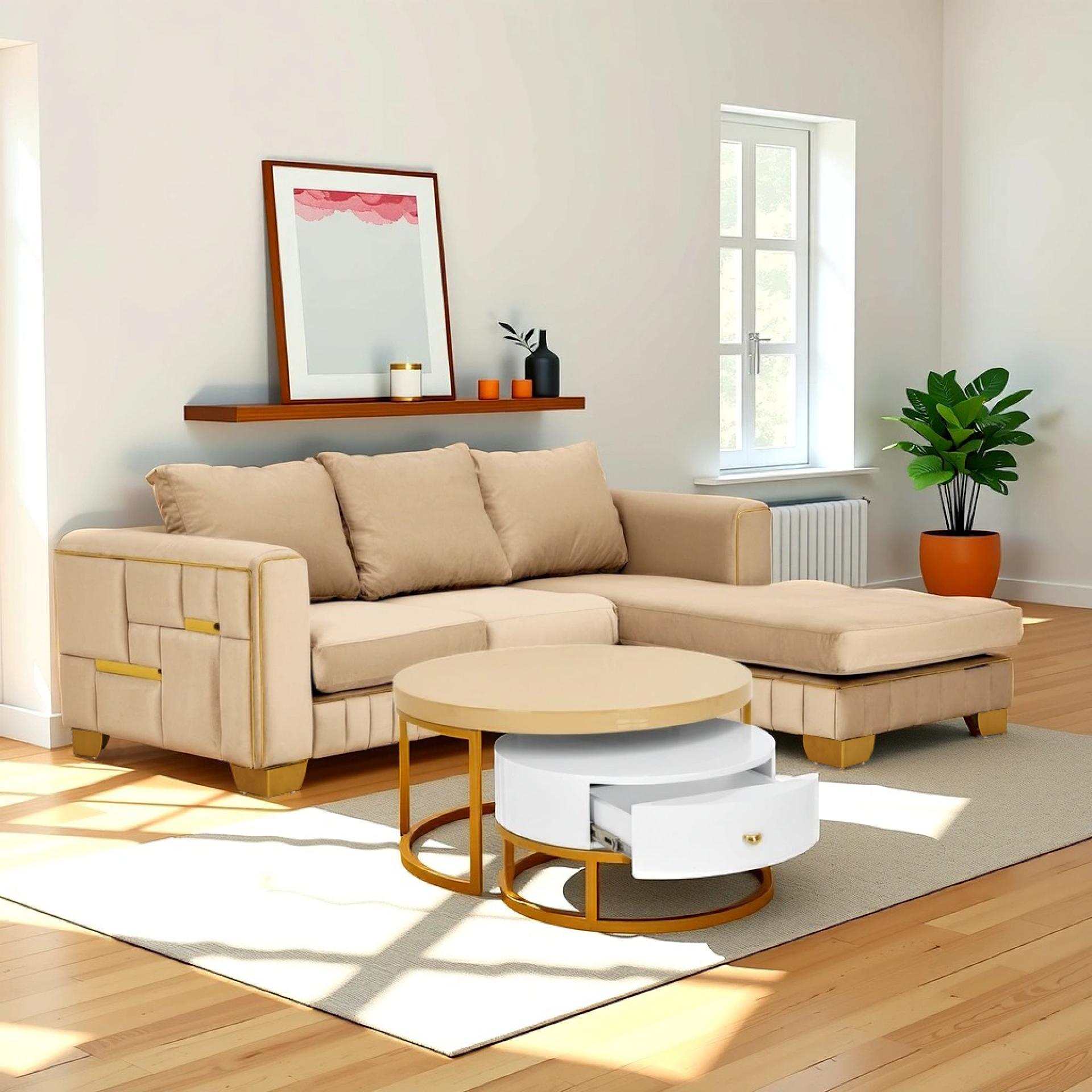 Komasi L Shaped Couch